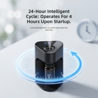 Diffuser Aroma Desktop Minyak Esensial Murni Tanpa Air, Timer 3 Tingkat, Daya Ganda Tipe C, Hitam Putih, Grosir Pabrik OEM ODM