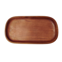 Plateaux de service rectangulaires contemporains en bois de cerisier/mangue/acacia, faits à la main, 100 % écologiques, de qualité alimentaire, pour la vente en gros de luxe sur mesure