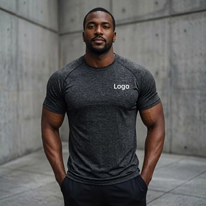 Camiseta Deportiva de Poliéster Ligera de Secado Rápido con Estampado Flocado, Protección UV, para Gimnasio, Personalizada, al por Mayor, para Pedidos a Granel de Fábrica de Ropa - Product Image 1