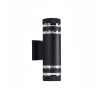 Lampe murale extérieure cylindrique de style européen moderne, douille GU10/E27, diffuseur en polycarbonate étanche, alliage d'aluminium