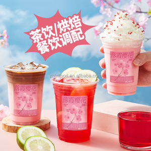 1kg Sakura <strong>Cherry</strong> Blossom Flavored <strong>Syrup</strong> Bubble Tea <strong>Syrup</strong> for Cocktail Bottle Packaging - Product Image 4