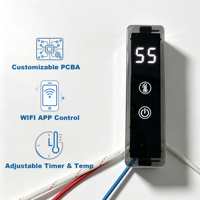 Termostato Wifi Inteligente, Controlador de Temperatura Digital con Temporizador, Interruptor de Termostato LCD con PCBA Personalizado