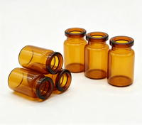 Flacon en verre ambré de 2 ml, récipient stérile scellé pour l'emballage de médicaments photosensibles