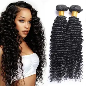 Kbeth Human Hair Extensions 100 Remy 26 Inch 2021 Summer 100 Virgin Deep Wave Mink Brazilian Custom Bouncy Weave Extension