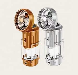 New Multifunction Waterproof USB <b>Charging</b> Solar Camping <b>Lamps</b> With Fan for Outdoor - Product Image 2