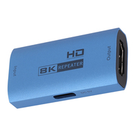 Répéteur 8K Extender 8K @ 60Hz Câble HDMI Extender Répéteur de signal Amplificateur Booster Adaptateur Hdmi 2.1 HDR Convertisseur vidéo 3D