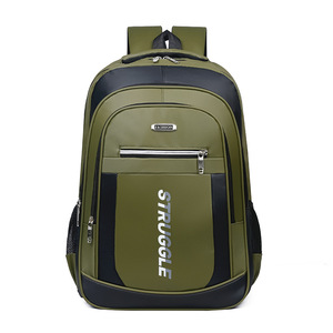 Men's Fashion Laptop <b>Backpack</b> Waterproof Oxford Material Custom Logo USB Zipper Polyester for School Students - Product Image 1