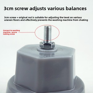 Vendita Diretta dalla Fabbrica: Base Universale per Lavatrici Completamente/Semi-automatiche con Piedini Antiscivolo, Antivibrazione e Antismontaggio - Product Image 4