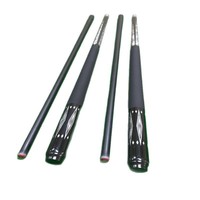 Haute qualité technologie noire 1/2 Split Double Section Queue de billard en Fiber de verre 13mm grosse tête American Nine Ball en Fiber de carbone