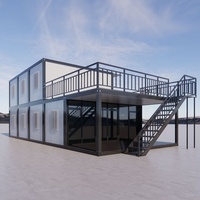 Maison modulaire de luxe personnalisée conteneur isolé pour restaurant bureau vie design contemporain en acier