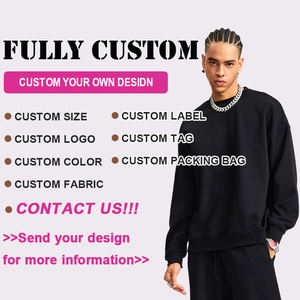 Phong Cách Mới Biểu Tượng Tùy Chỉnh 50 Pcs Người Đàn Ông Nặng Pháp Terry Áo 3D Nổi Hoodie Crewneck Nổi Thiết Kế Áo - Product Image 5