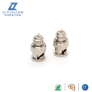 <span class=keywords><strong>50</strong></span> ohm BNC Nam đồng nguyên chất RF kết nối đồng trục tiêm đúc hàn loại cắm - Product Image 2