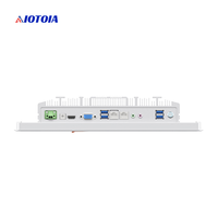 PC Panel Industri Tanpa Kipas 13,3 Inci All In One Komputer Layar Sentuh Kapasitif Sepuluh Titik 2 LAN 4 USB 6 COM Q W13RWH T