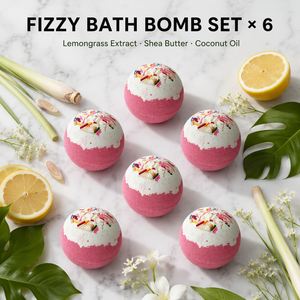 Bombe de bain effervescente personnalisée à l'huile de coco et à la citronnelle naturelle, parfum agrumes frais, adoucissante, coffret cadeau spa OEM ODM 100g - Product Image 2
