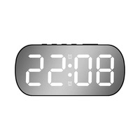 Horloge numérique électronique LED pour bureau, cuisine, extérieur, simple, avec radio, pour la décoration du salon et de la chambre