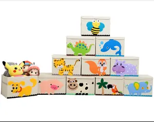 경쟁력있는 가격 보관함 어린이 공장 친환경 소재 접을 수있는 홈 키즈 장난감 패브릭 보관함
