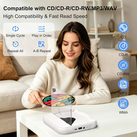 Lecteur CD portable chinois Discman avec haut-parleurs intégrés pour voiture, mini lecteur MP3 Hi-Fi pour la maison et les déplacements