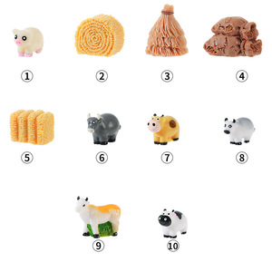 Juguetes de animales de granja Wenwen, mini modelos de resina para juegos de simulación, educación temprana - Product Image 4