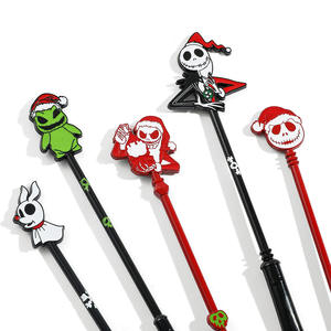 5 uds pesadilla antes de Navidad juego de brochas de <span class=keywords><strong>maquillaje</strong></span> <span class=keywords><strong>esqueleto</strong></span> Halloween juego de brochas de sombra de ojos regalos de Halloween brocha de <span class=keywords><strong>maquillaje</strong></span> de Metal - Product Image 3