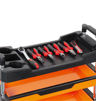 Chariot de réparation mobile de haute qualité stockage d'outils multifonctionnel pliable chariot d'outils d'entretien à quatre couches