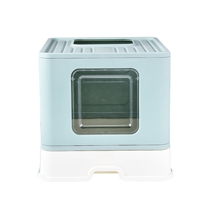 Bán buôn có thể gập lại Mèo Hộp thiết kế lạ mắt với 20L không gian bên trong 10kg vật liệu nhựa để làm sạch vật nuôi - Product Image 2