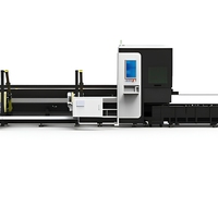 Machine de découpe laser de profilés tubulaires CNC 3000W 6000W, découpeuse de tubes laser 6012 6024 6036, machine de découpe de tuyaux laser à chargement entièrement automatique