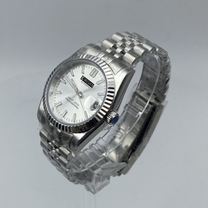 Reloj Mecánico Automático de Acero Inoxidable para Hombre, Diseño NH35, Resistente al Agua, con Indicadores, Esfera Informal y Moderna - Product Image 4