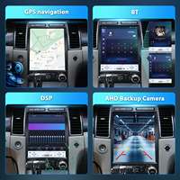 Accesorios de Radio con Pantalla Vertical de 12.1 Pulgadas, Snapdragon 665 para Ford Taurus 2012-2014, Android 13, Pantalla Táctil, Carplay, Android Auto, GPS