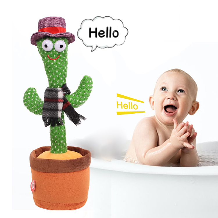 Electric Cute Stuffed Twisting Dance Cactus