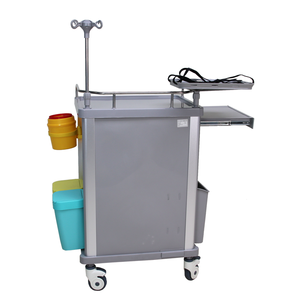 Carrello di emergenza autorizzazione marchio MN-EC009 con supporto defibrillatore AED per uso ospedaliero - Product Image 3
