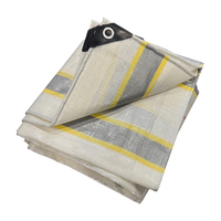 Bâche en tissu brocart Wohohoho 120 GSM, imperméable, robuste, 3m x 3m, verte, unie, enduite, résistante aux UV et aux déchirures