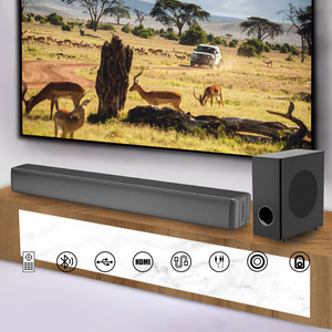 Système de haut-parleurs de cinéma maison sans fil Vofull de haute qualité 2.1 canaux 120W avec caisson de basses et barre de son pour TV - Product Image 6