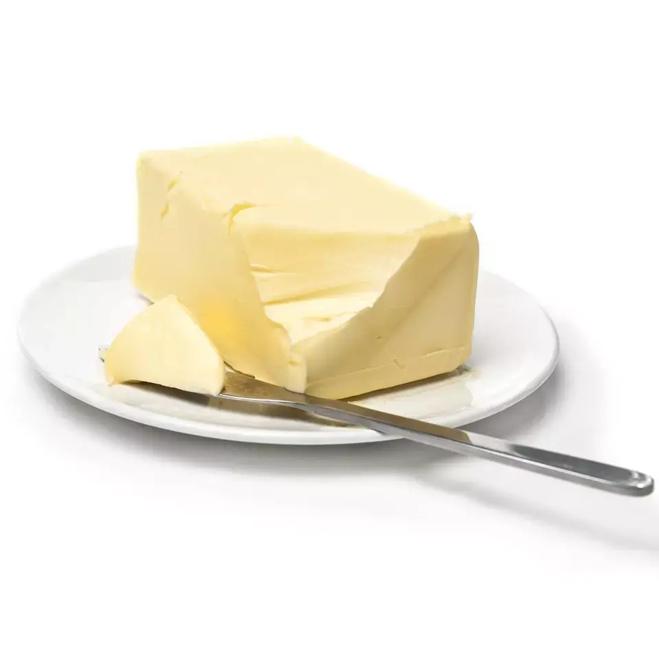 A manteiga 82% gordura não definida da fábrica