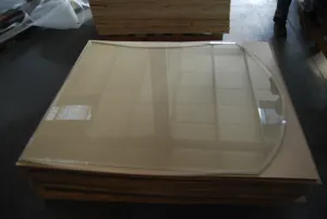 Съемный прозрачный черный 6 мм закаленное стекло подов пластины
