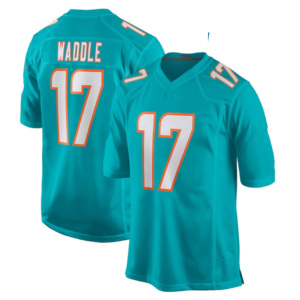 Mannen Jeugd Vrouwen # 1 Tua Tagovailoa # 10 Tyreek Hill # 17 Jaylen Waddle # 13 Dan Marino American Football-shirt - Product Image 3
