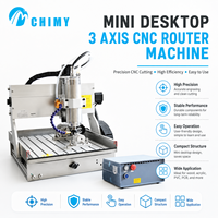 Mini Router CNC de Escritorio 3040 de 4 Ejes, Máquina de Tallado Rotativa para Madera, Metal y Piedra