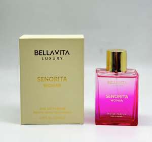 Bestseller Transfrontaliero BellaVita Luxury SENORITA Profumo da Donna Medio Oriente Dubai Note Floreali Lunga Durata 100ml EDP da Viaggio - Product Image 1