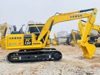 Excavatrice Komatsu PC130-7 d'occasion à bas prix, godet de 0,53 m, 13 tonnes, modèle 2012-2025, boîte de vitesses et moteur à vendre