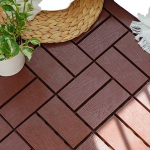 Plancher en plastique de grain en bois de la tuile pp de plate-forme de bricolage de verrouillage - Product Image 4