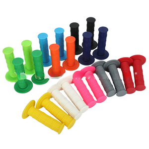 LINGQI - Funda de Silicona para Manillar de Motocicleta, Diseño Monocromático a Cuadros, 11 Colores, para Motocross y Todoterreno - Product Image 3
