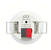 Mini détecteur de mouvement radar intelligent pour haut-parleurs encastrés (KNX) avec portée de détection de 15 m, IP20, DC 21-30V