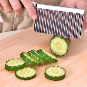 Wavy Potato <b>Cutter</b> Thickened Stainless Steel Blade For French Fries <b>Vegetable</b> Slicing Kitchen Tool - Product Image 3