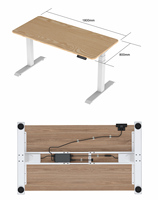 Bureau électrique réglable moderne de haute qualité pour la maison et le bureau, avec cadre métallique, pour travailler debout