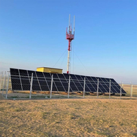 Composant de système de production d'énergie hybride éolien-solaire, module photovoltaïque monocristallin demi-cellule 440W 450W 460W, panneau solaire photovoltaïque