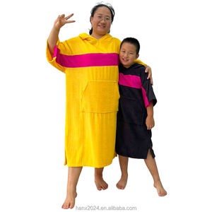 ผ้าขนหนูปอนโช7วันเสื้อคลุม300GSM มีฮู้ดเสื้อคลุมมีฮู้ดคอตตอน/ไมโครไฟเบอร์ออกแบบโลโก้ได้ตามต้องการ - Product Image 3