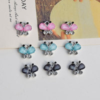 Style coréen exquis petit papillon pendentif fait à la main bijoux à bricoler soi-même accessoires pour boucles d'oreilles et Bracelet matériaux pour la vente en gros