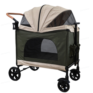 Carrito para Perros Grandes, 4 Ruedas, Plegable, con Giro de 360 Grados °   Carrito para Gatos y Cachorros con Ruedas Giratorias y Cesta de Almacenamiento - Product Image 2