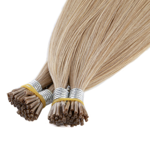 Queratina de Color Rubio fresa de alta calidad, punta recta 100%, cabello humano Remy, extensiones de bloqueo de doble dibujado - Product Image 6