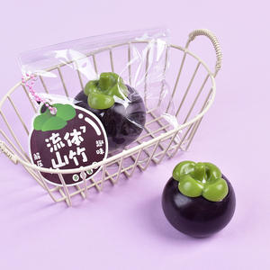 Nuevo Juguete Antiestrés de TPR con Forma de Mangostán Fluido Morado de 6.5cm para Niños y Adultos, para Mejorar el Estado de Ánimo, Souvenir - Product Image 5