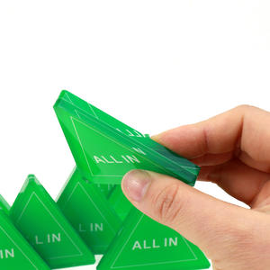 Rofessional-botón personalizado de acrílico triangular para juegos de mesa, botón de distribuidor para fichas de póker - Product Image 6